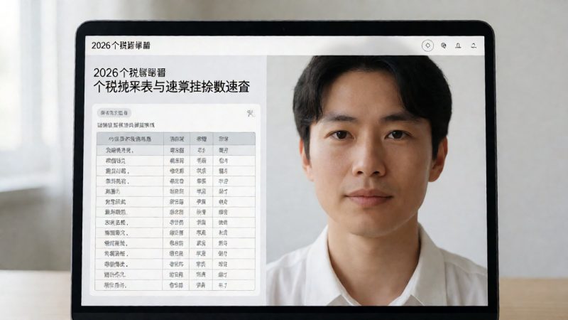 个税计算器2026 个税税率表与速算扣除数速查